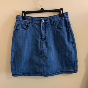 Croft & Barrow Jean Skort